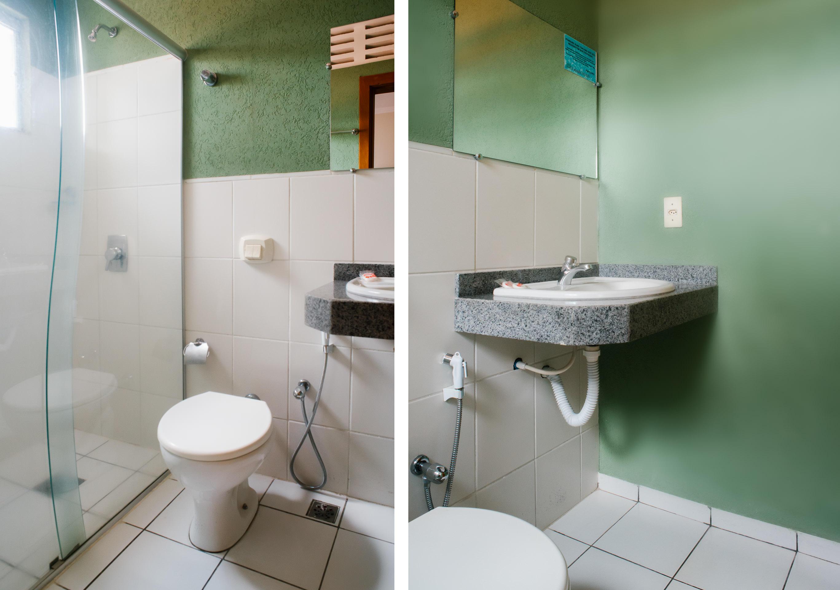 Oyo Cerrado Hotel, Campo Grande 캄푸그란지 외부 사진 Bathroom in a hotel in Brazil